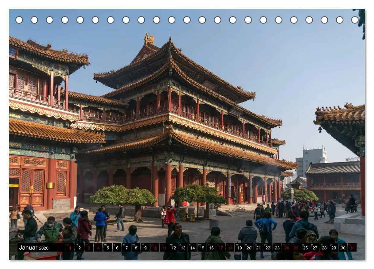 Bild: 9783457865453 | Peking - China (Tischkalender 2026 DIN A5 quer), CALVENDO...