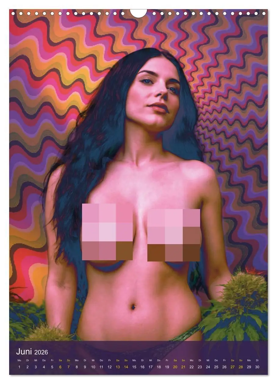 Bild: 9783516265453 | Psychodelic -Sexy Girls &amp; Cannabis (Wandkalender 2026 DIN A3 hoch),...