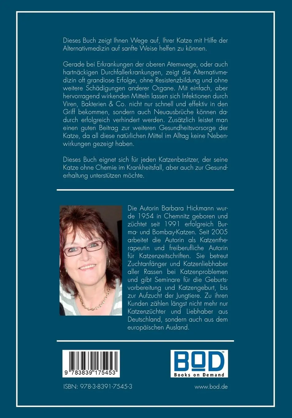 Rückseite: 9783839175453 | Katzen - geboren, um gesund zu leben | Barbara Hickmann | Taschenbuch