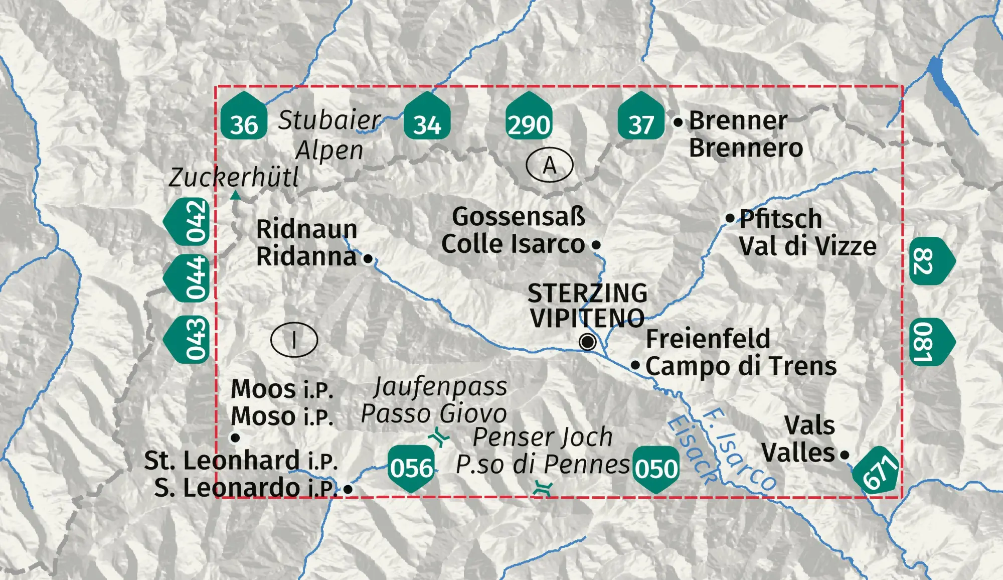 Bild: 9783991545453 | KOMPASS Wanderkarte 058 Sterzing und Umgebung / Vipiteno e dintorni...