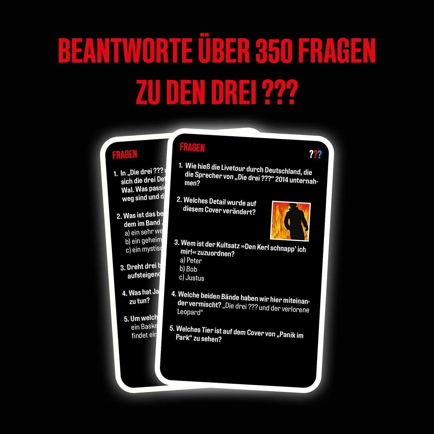 Bild: 4002051685553 | Die drei ??? - Das kooperative Fan Quiz | Spiel | Kaddy Arendt (u. a.)