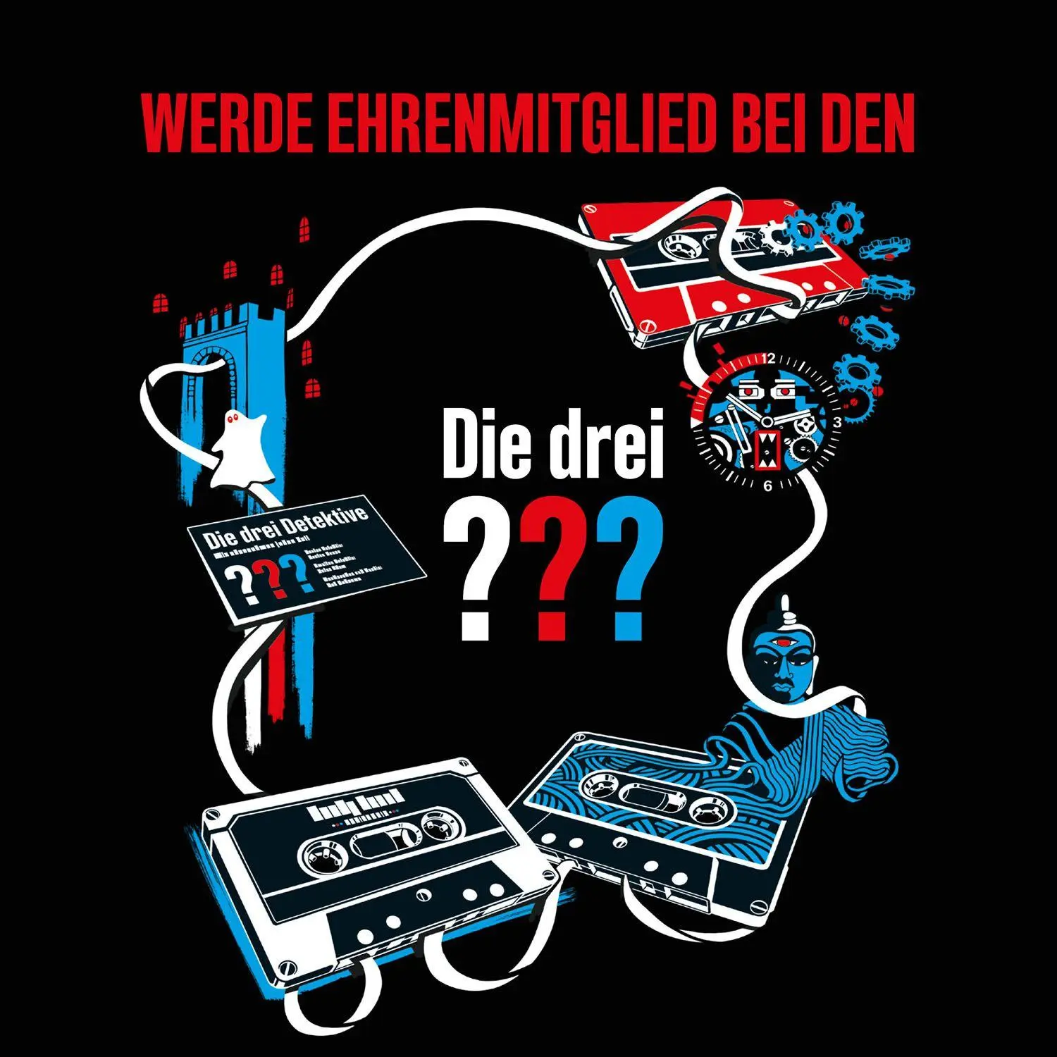 Bild: 4002051685553 | Die drei ??? - Das kooperative Fan Quiz | Spiel | Kaddy Arendt (u. a.)