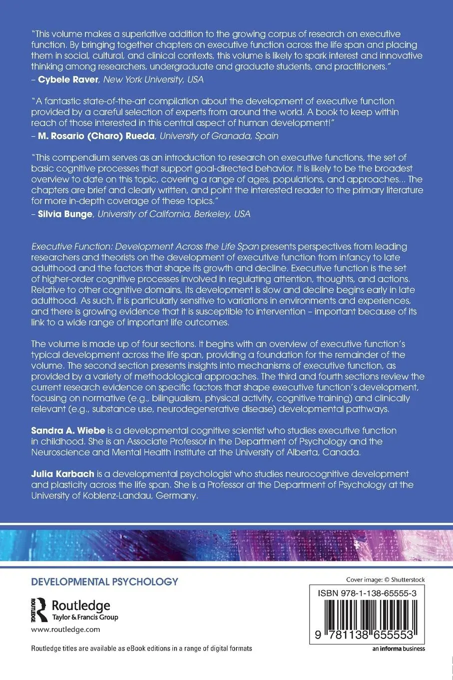 Rückseite: 9781138655553 | Executive Function | Development Across the Life Span | Wiebe (u. a.)