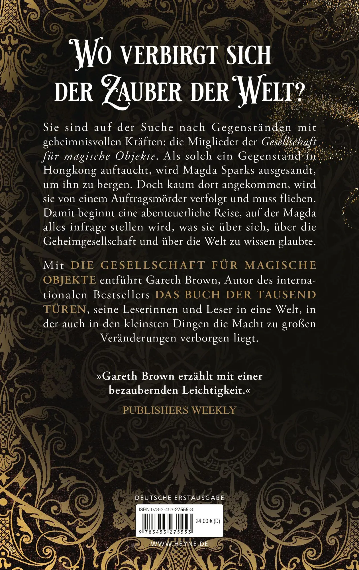 Bild: 9783453275553 | Die Gesellschaft für magische Objekte | Roman | Gareth Brown | Buch