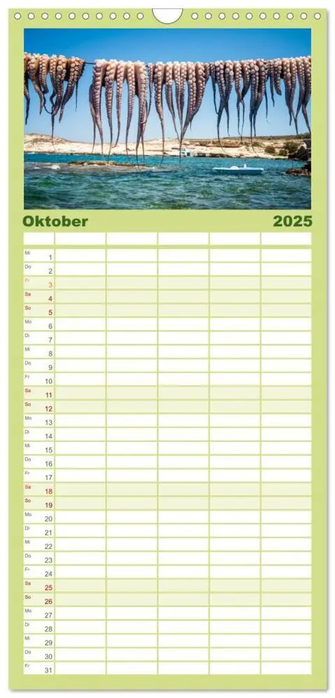 Bild: 9783457095553 | Familienplaner 2025 - Griechische Inseln - Ein Jahr im Mittelmeer...