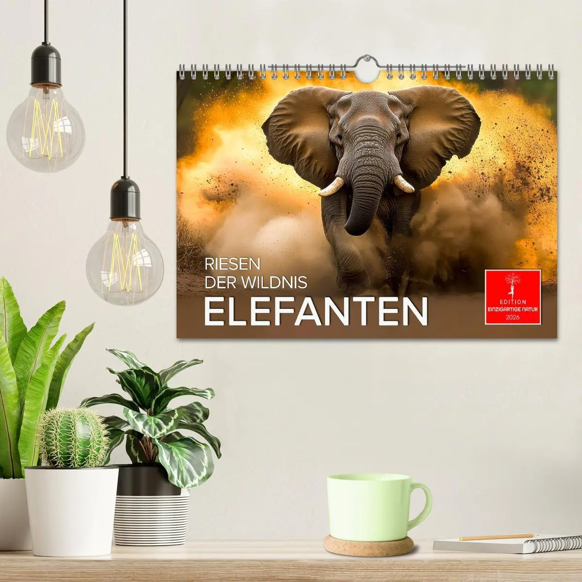Bild: 9783457305553 | Elefanten - Riesen der Wildnis (Wandkalender 2026 DIN A4 quer),...