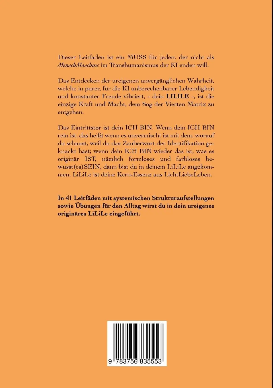 Rückseite: 9783756835553 | LiLiLe | Leitfaden für konstantes Im GLÜCK(lich)SEIN | E. M. A. Betsch
