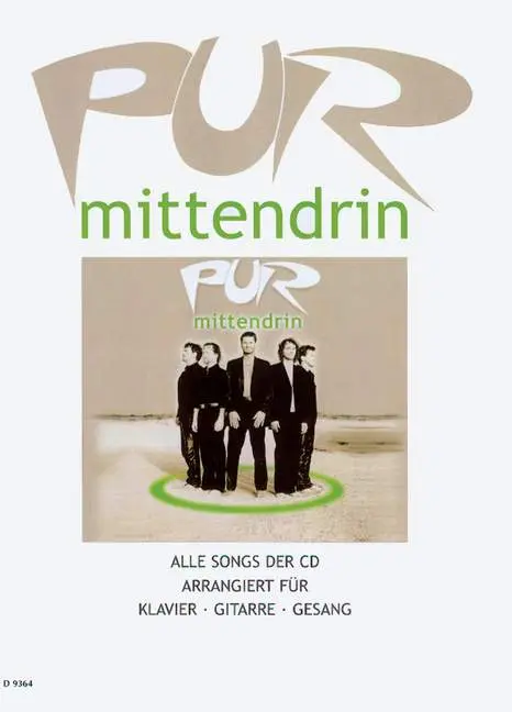 Cover: 9783795755553 | mittendrin | Alle Songs der CD. Klavier, Gitarre und Gesang. Songbook.