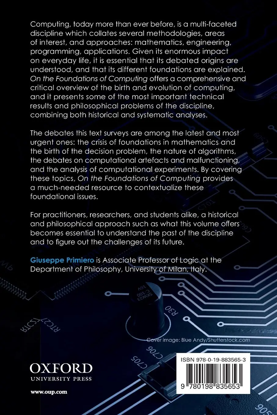 Rückseite: 9780198835653 | On the Foundations of Computing | Giuseppe Primiero | Taschenbuch