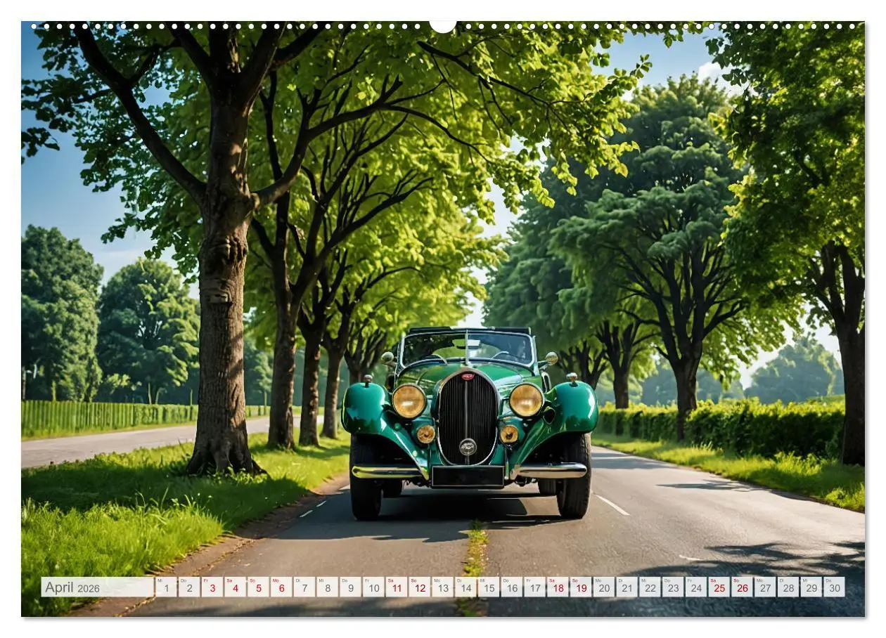 Bild: 9783457395653 | Virtual Classic Cars (Wandkalender 2026 DIN A2 quer), CALVENDO...