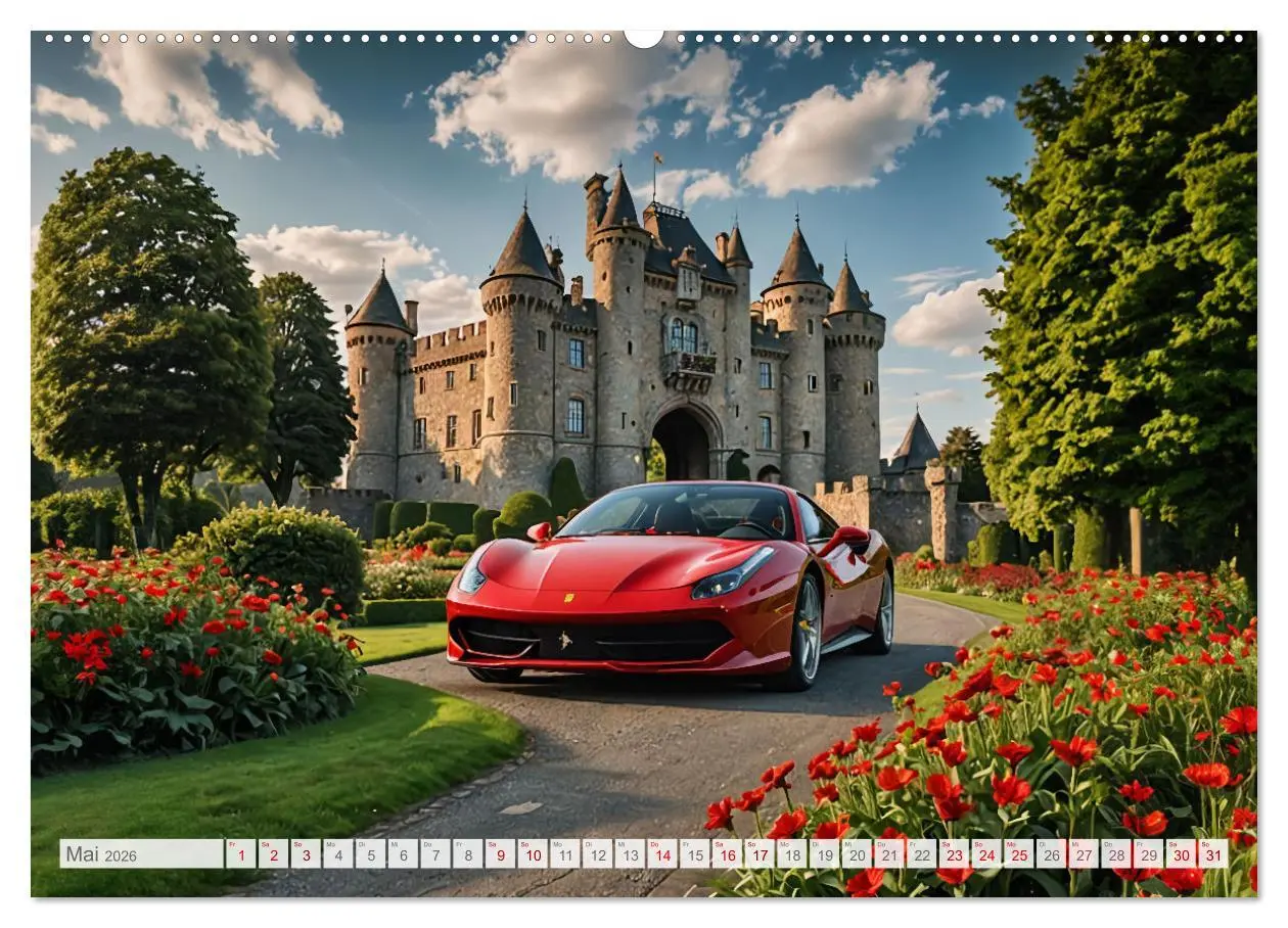 Bild: 9783457395653 | Virtual Classic Cars (Wandkalender 2026 DIN A2 quer), CALVENDO...