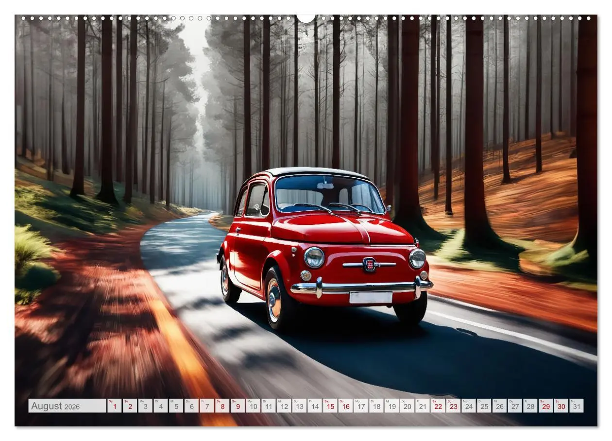 Bild: 9783457395653 | Virtual Classic Cars (Wandkalender 2026 DIN A2 quer), CALVENDO...
