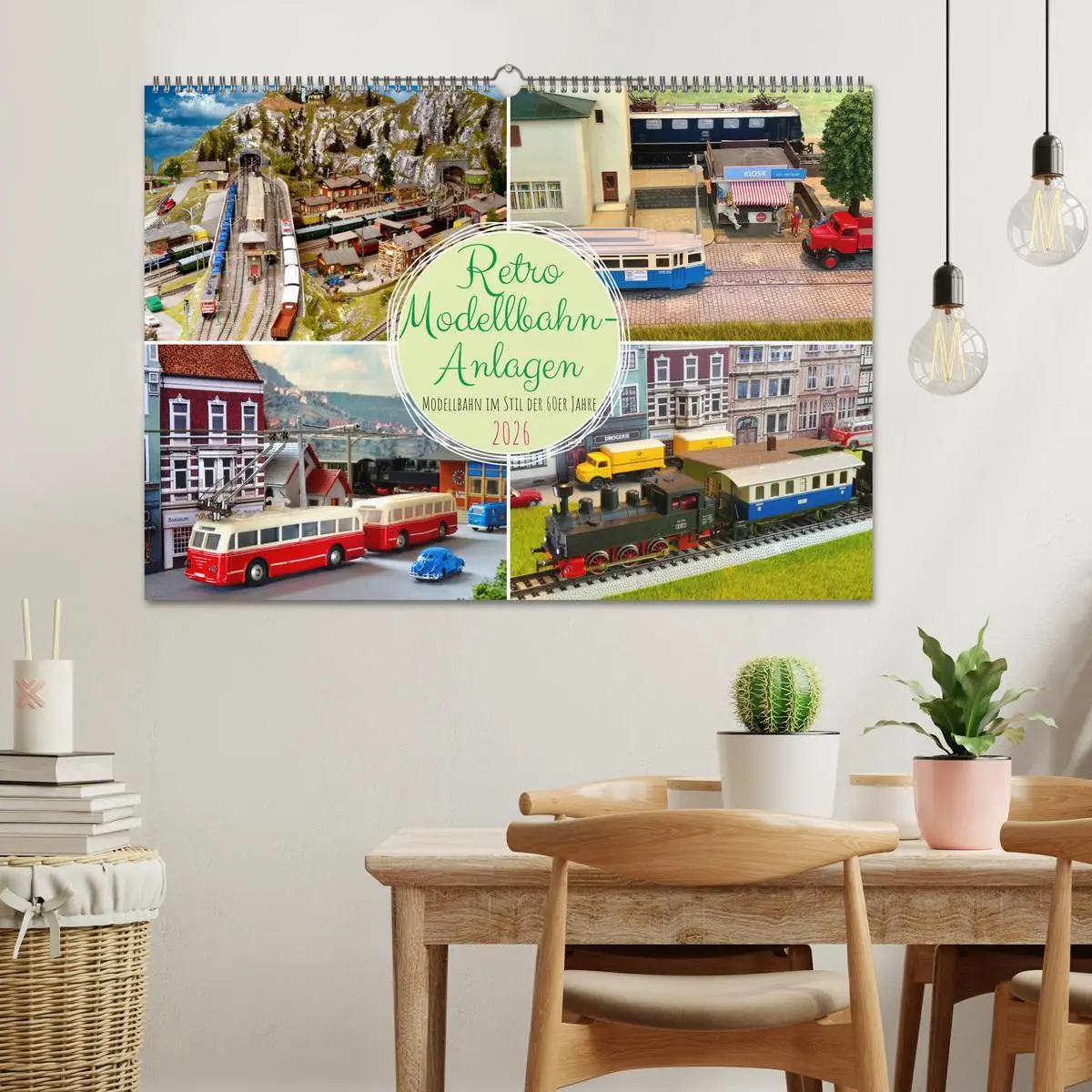 Bild: 9783457535653 | Retro Modellbahnanlagen (Wandkalender 2026 DIN A2 quer), CALVENDO...