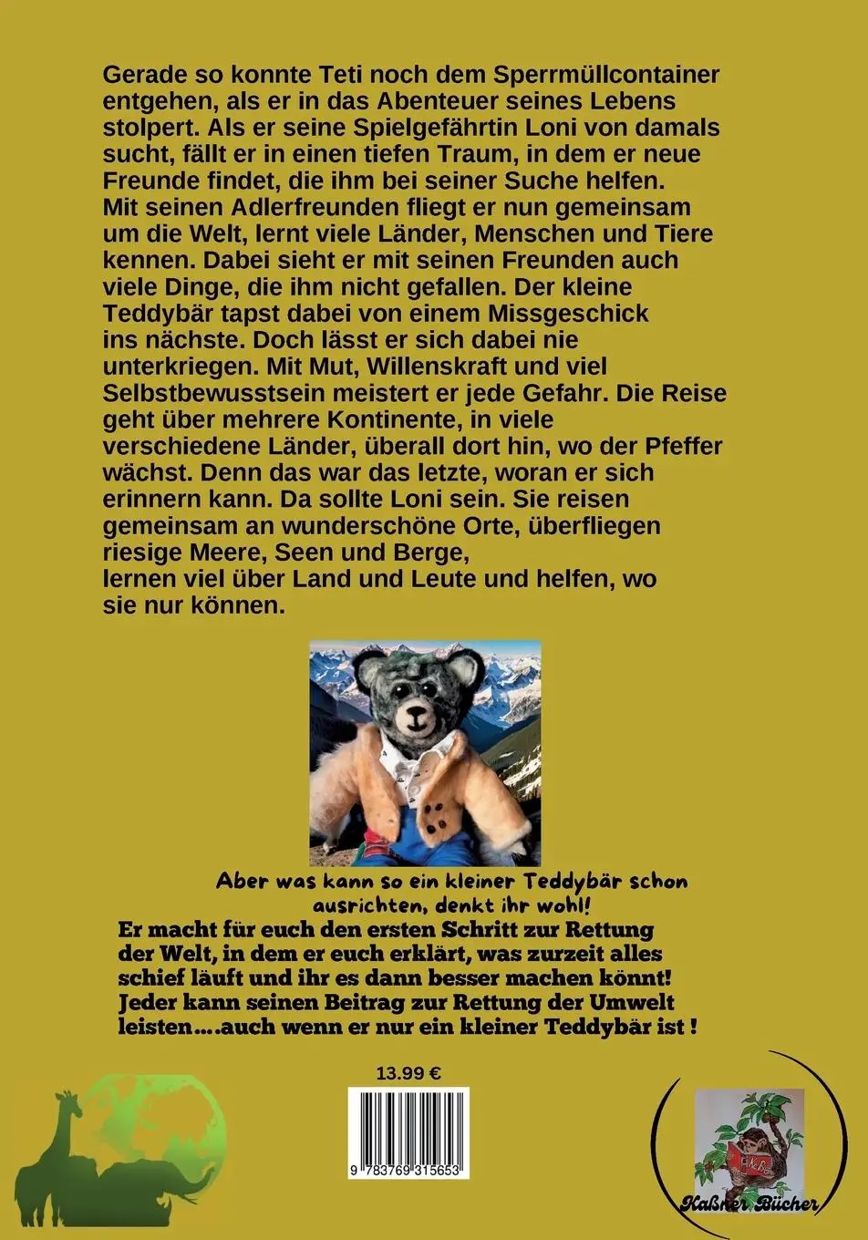 Rückseite: 9783769315653 | Teti fliegt um die Welt | Ilona Kaßner | Taschenbuch | 44 S. | Deutsch