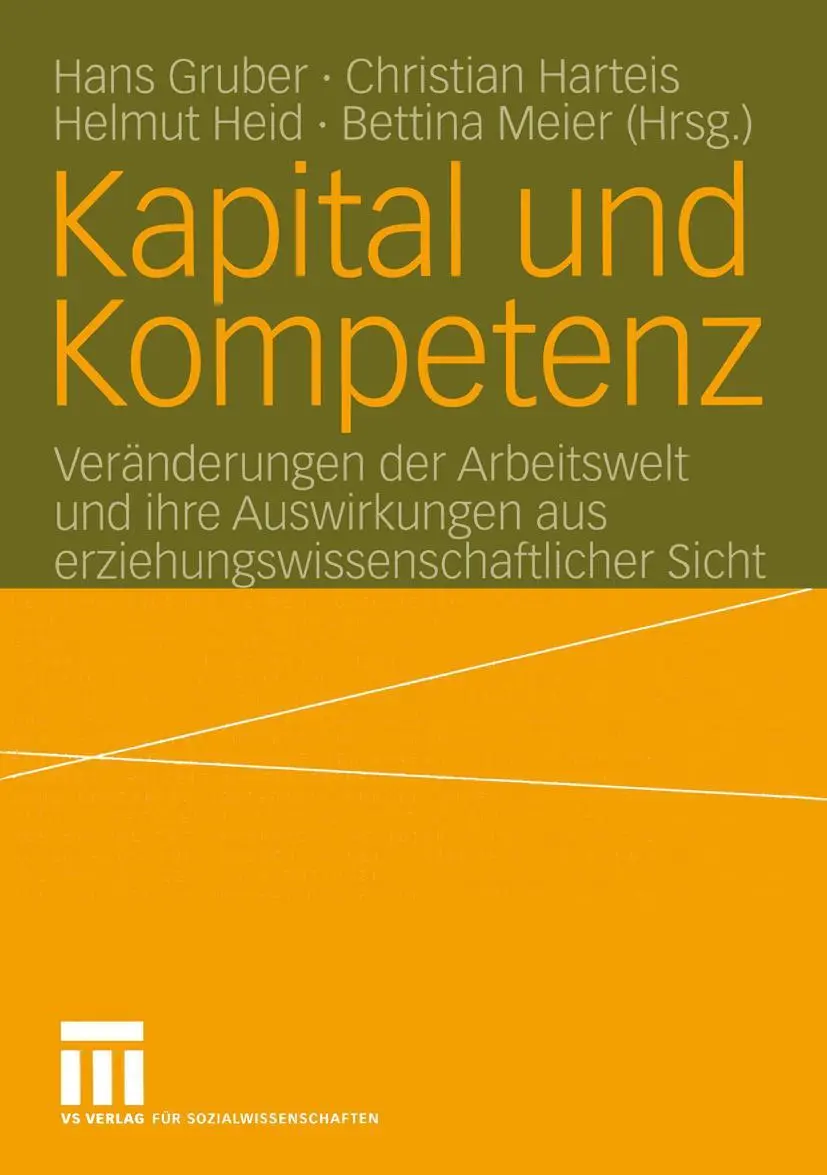 Cover: 9783810035653 | Kapital und Kompetenz | Hans Gruber (u. a.) | Taschenbuch | 340 S.