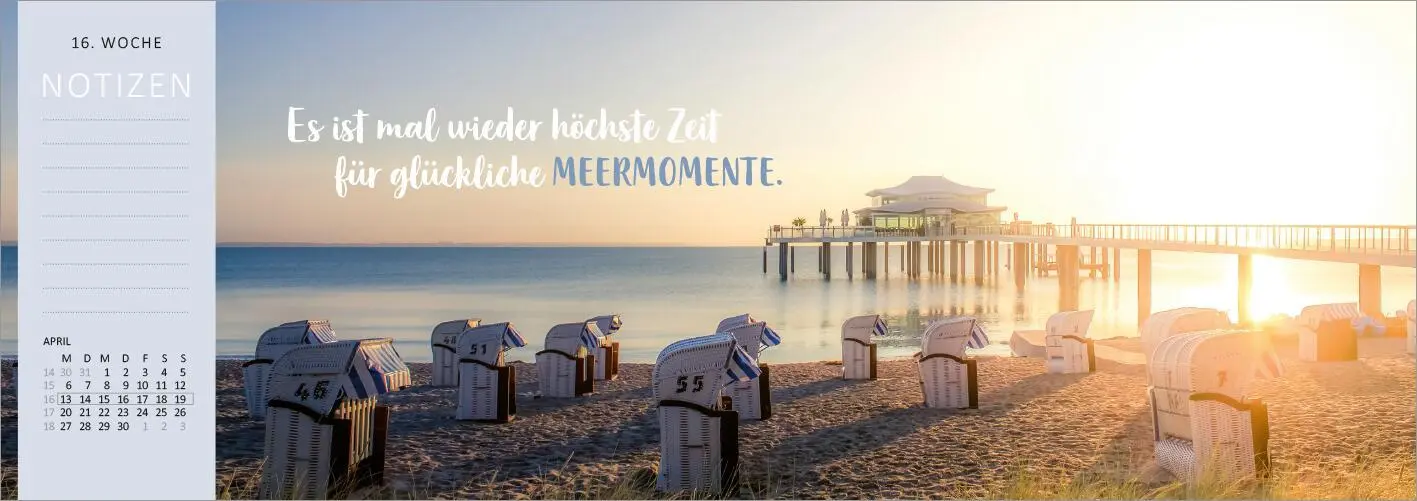 Bild: 4014489135753 | Tischkalender Sehnsucht nach Meer 2026 | Kalender | 128 S. | Deutsch