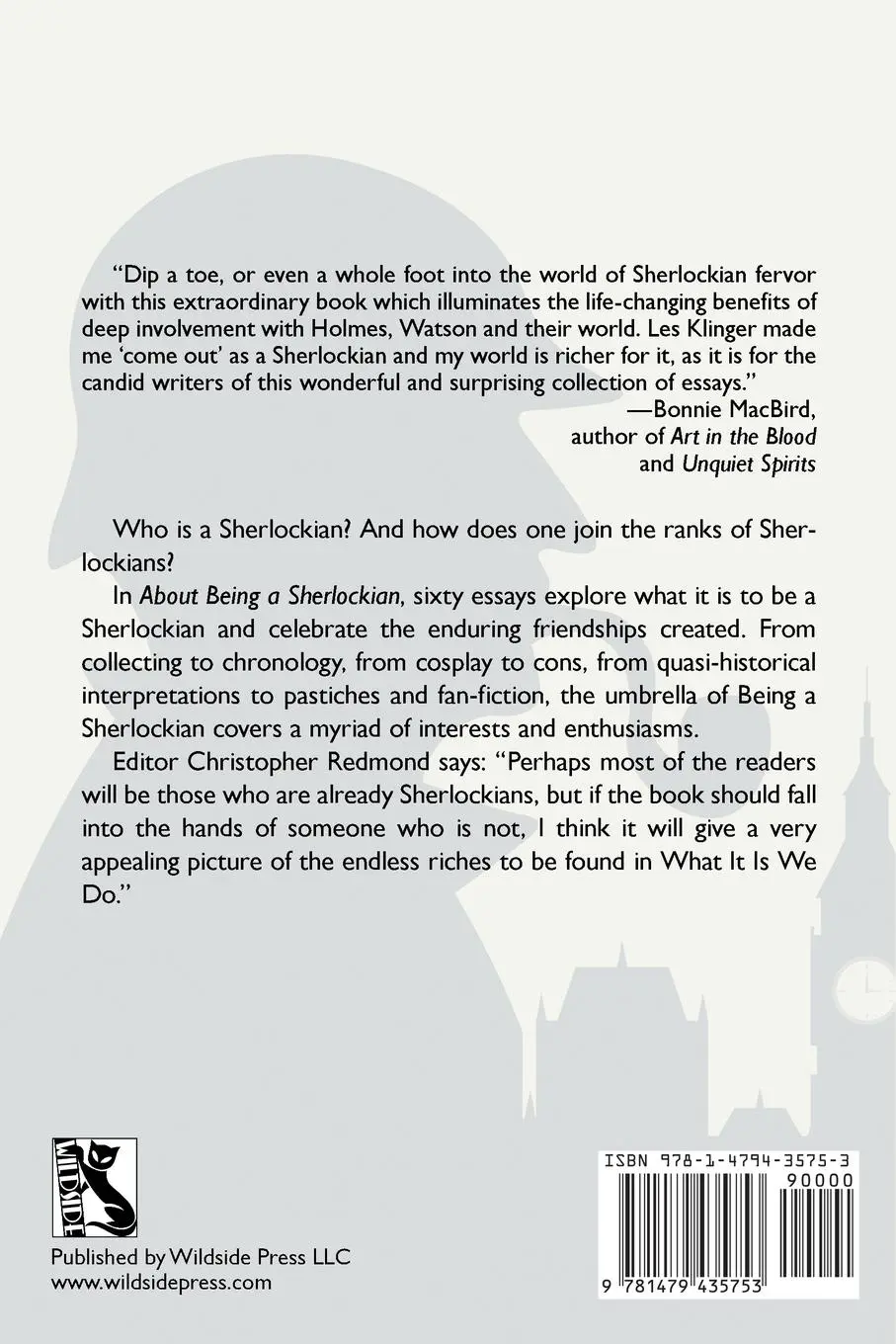 Rückseite: 9781479435753 | About Being a Sherlockian | Christopher Redmond | Taschenbuch | 2017