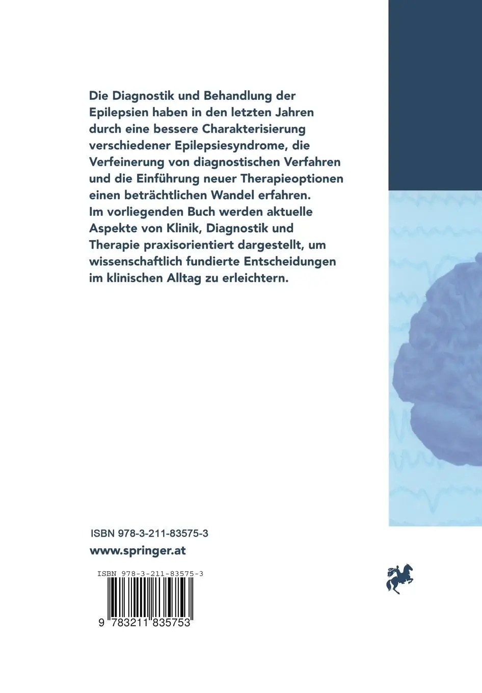 Rückseite: 9783211835753 | Handbuch der Epilepsien | Christoph Baumgartner | Taschenbuch | xx