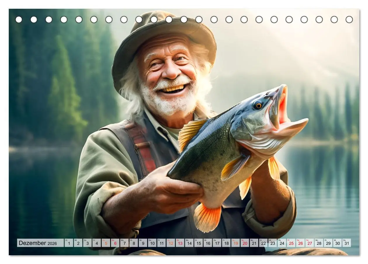 Bild: 9783457455753 | Angeln und Fischen Impressionen (Tischkalender 2026 DIN A5 quer),...