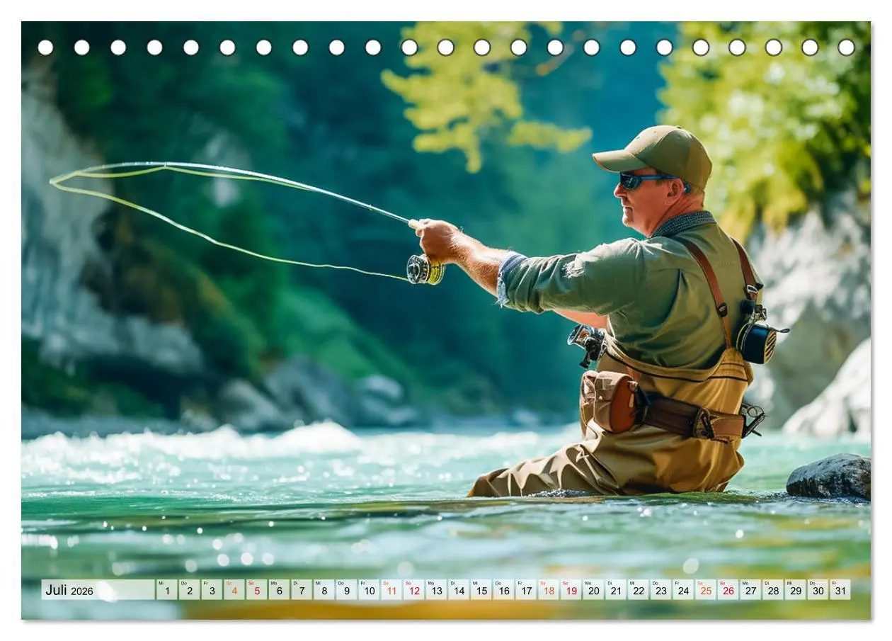 Bild: 9783457455753 | Angeln und Fischen Impressionen (Tischkalender 2026 DIN A5 quer),...