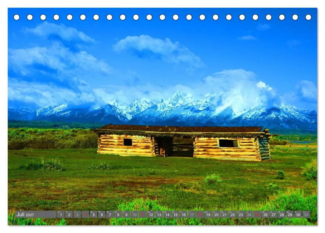 Bild: 9783594145753 | Wyoming ¿ Impressionen (Tischkalender 2027 DIN A5 quer), CALVENDO...
