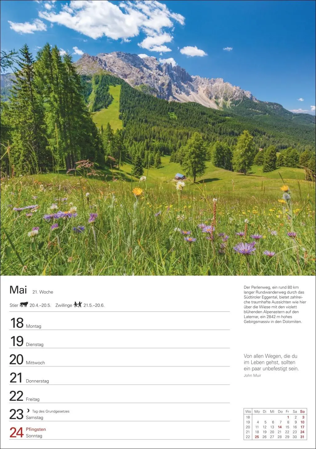 Bild: 9783840035753 | Berge Wochenplaner 2026 - 53 faszinierende Fotografien | Ulrike Issel