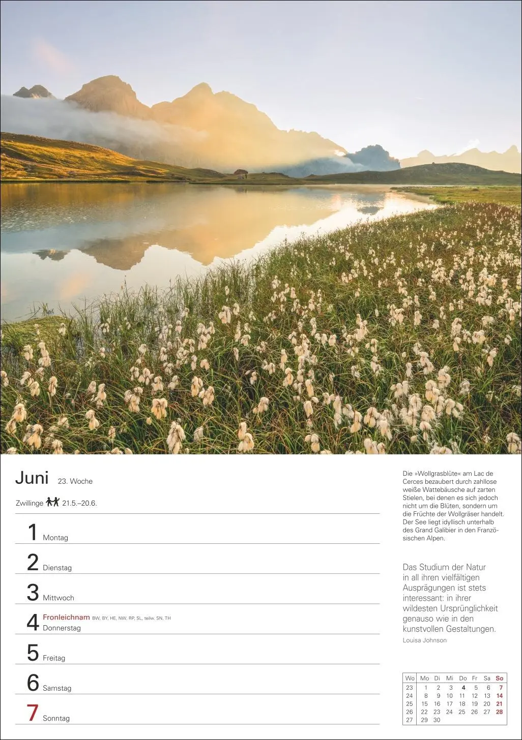 Bild: 9783840035753 | Berge Wochenplaner 2026 - 53 faszinierende Fotografien | Ulrike Issel