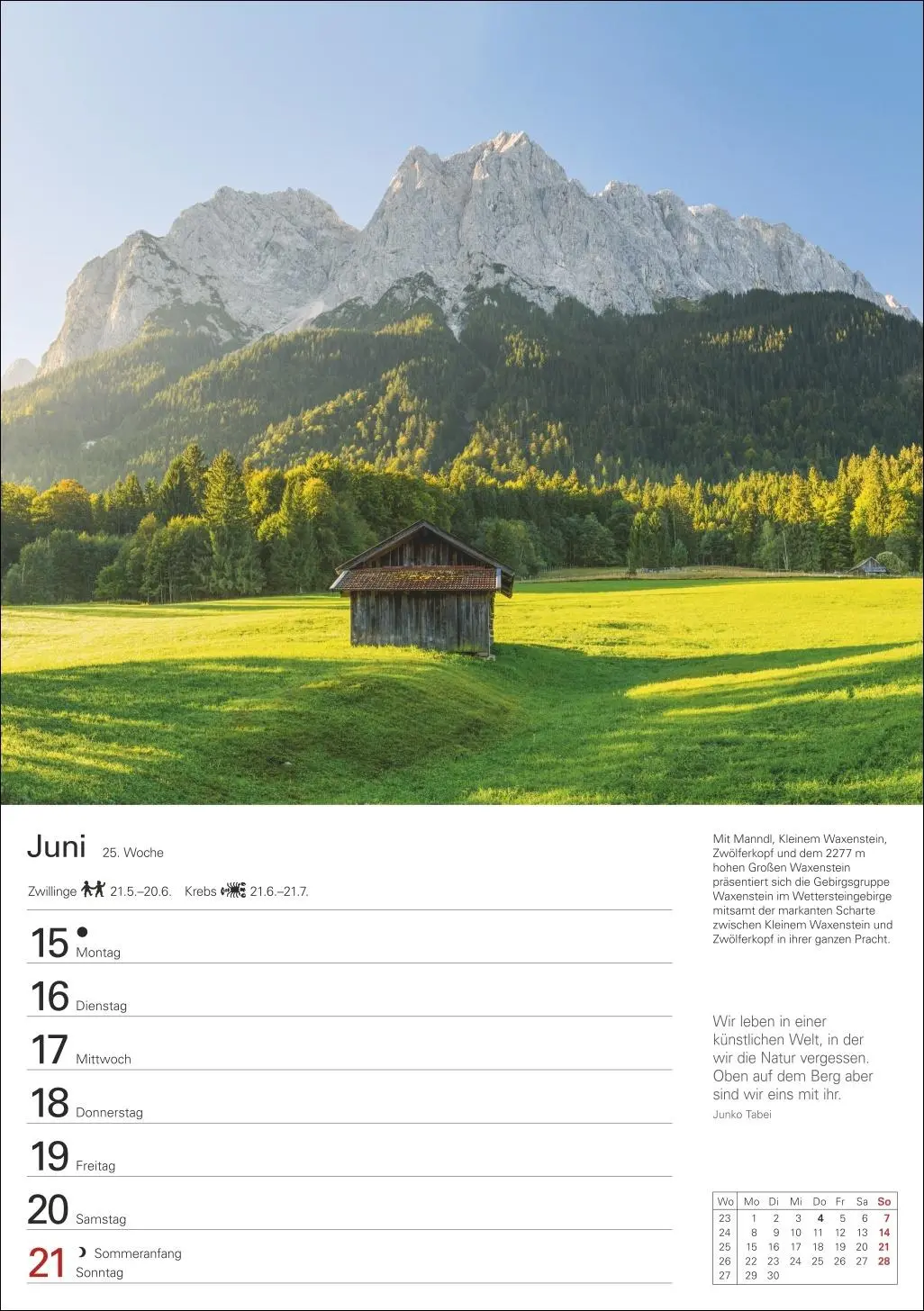 Bild: 9783840035753 | Berge Wochenplaner 2026 - 53 faszinierende Fotografien | Ulrike Issel