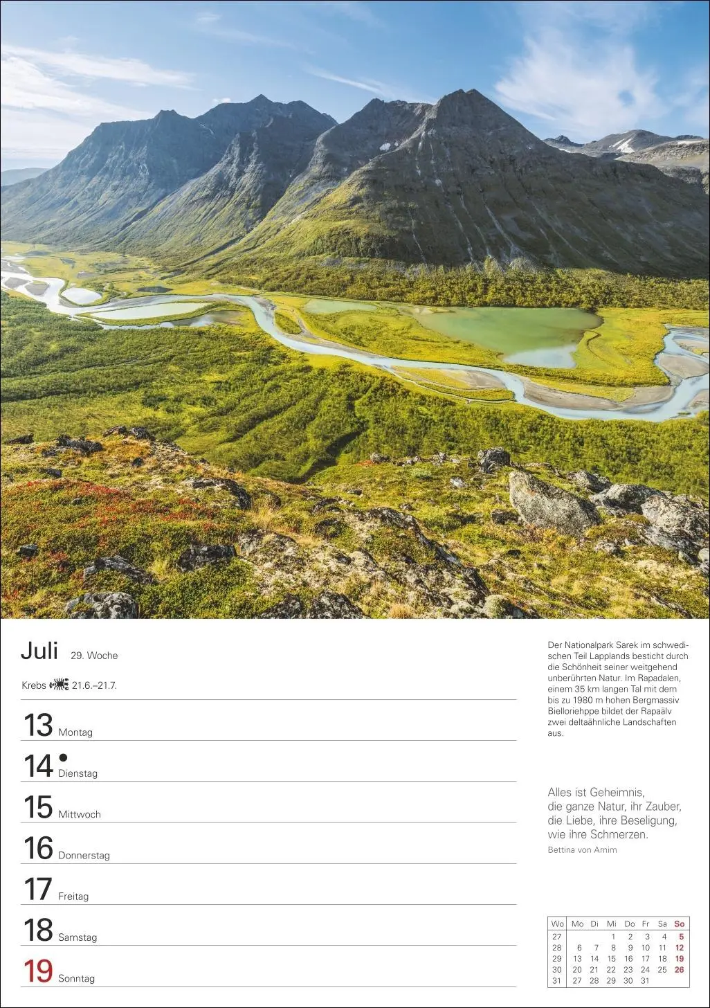 Bild: 9783840035753 | Berge Wochenplaner 2026 - 53 faszinierende Fotografien | Ulrike Issel