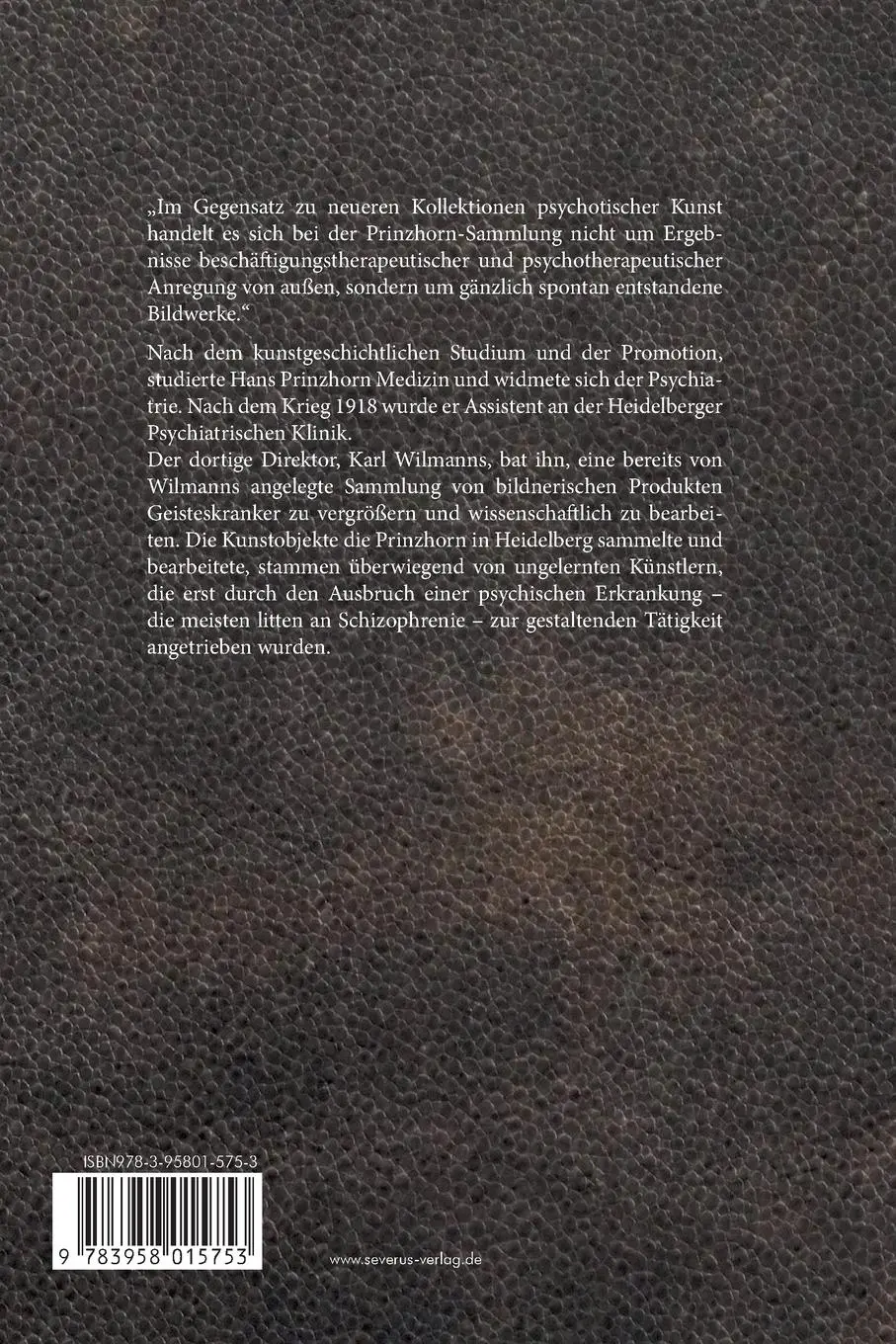 Rückseite: 9783958015753 | Bildnerei der Geisteskranken | Hans Prinzhorn | Taschenbuch | 392 S.