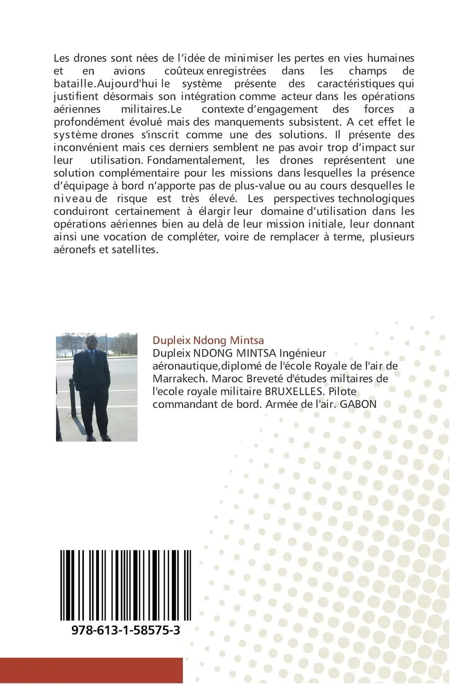 Rückseite: 9786131585753 | Les drones dans les opérations militaires | Dupleix Ndong Mintsa