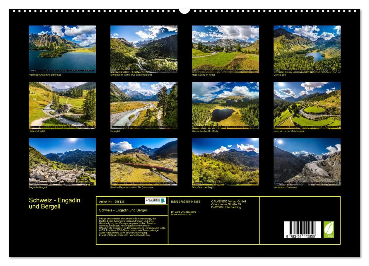 Bild: 9783457445853 | Schweiz - Engadin und Bergell (hochwertiger Premium Wandkalender...