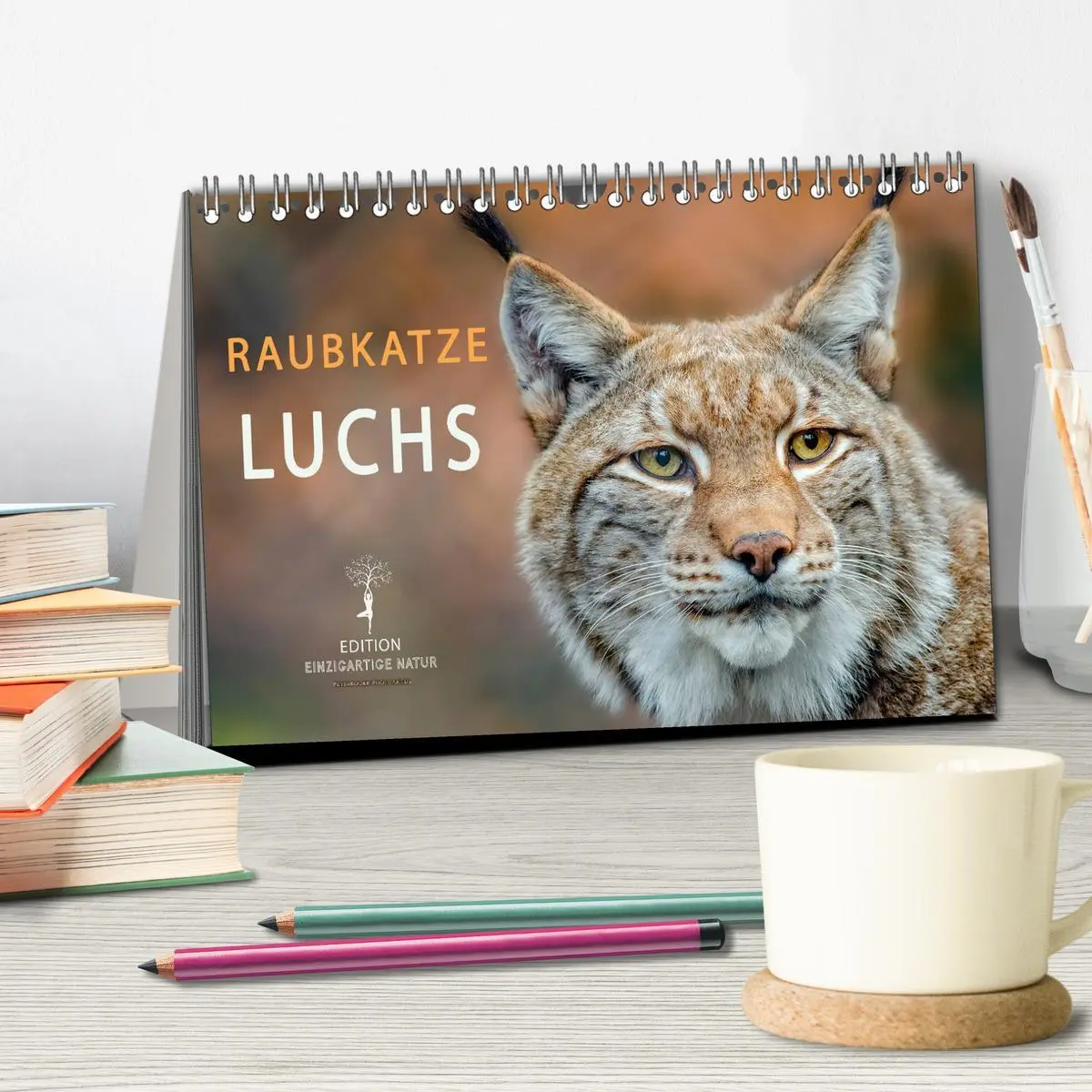 Bild: 9783457685853 | Raubkatze Luchs (Tischkalender 2026 DIN A5 quer), CALVENDO...