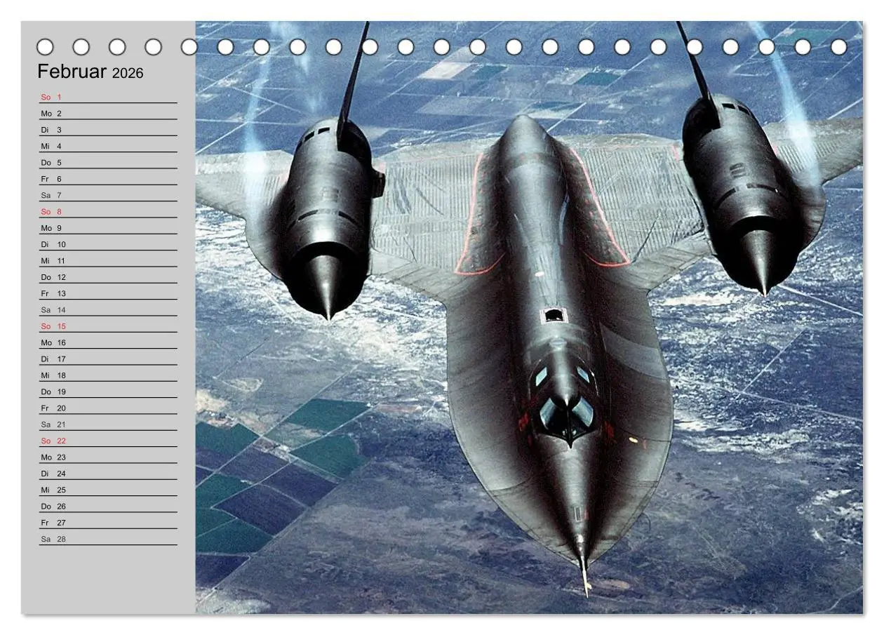 Bild: 9783457995853 | Faszination Kampfflugzeuge (Tischkalender 2026 DIN A5 quer),...