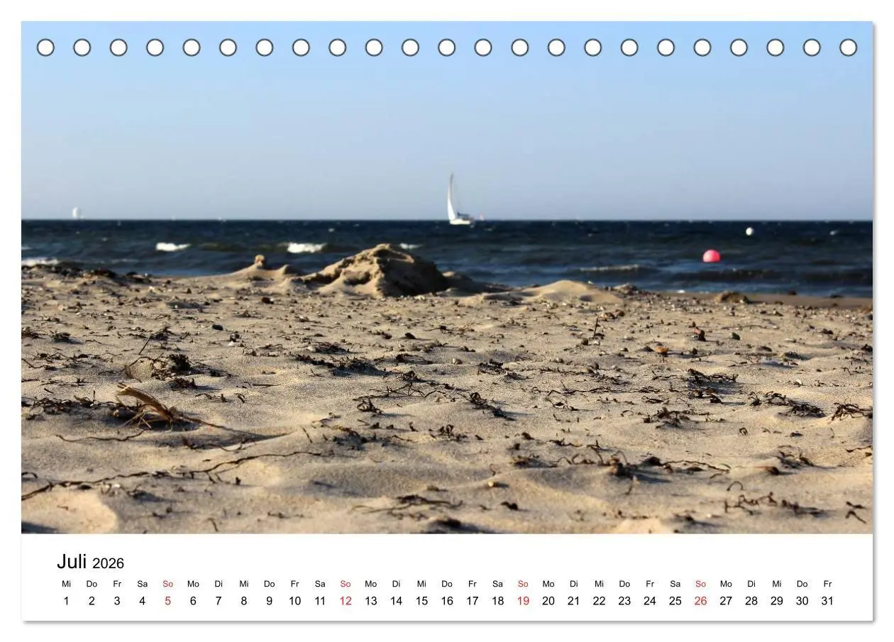 Bild: 9783516085853 | Ostseeküste 2026 (Tischkalender 2026 DIN A5 quer), CALVENDO...