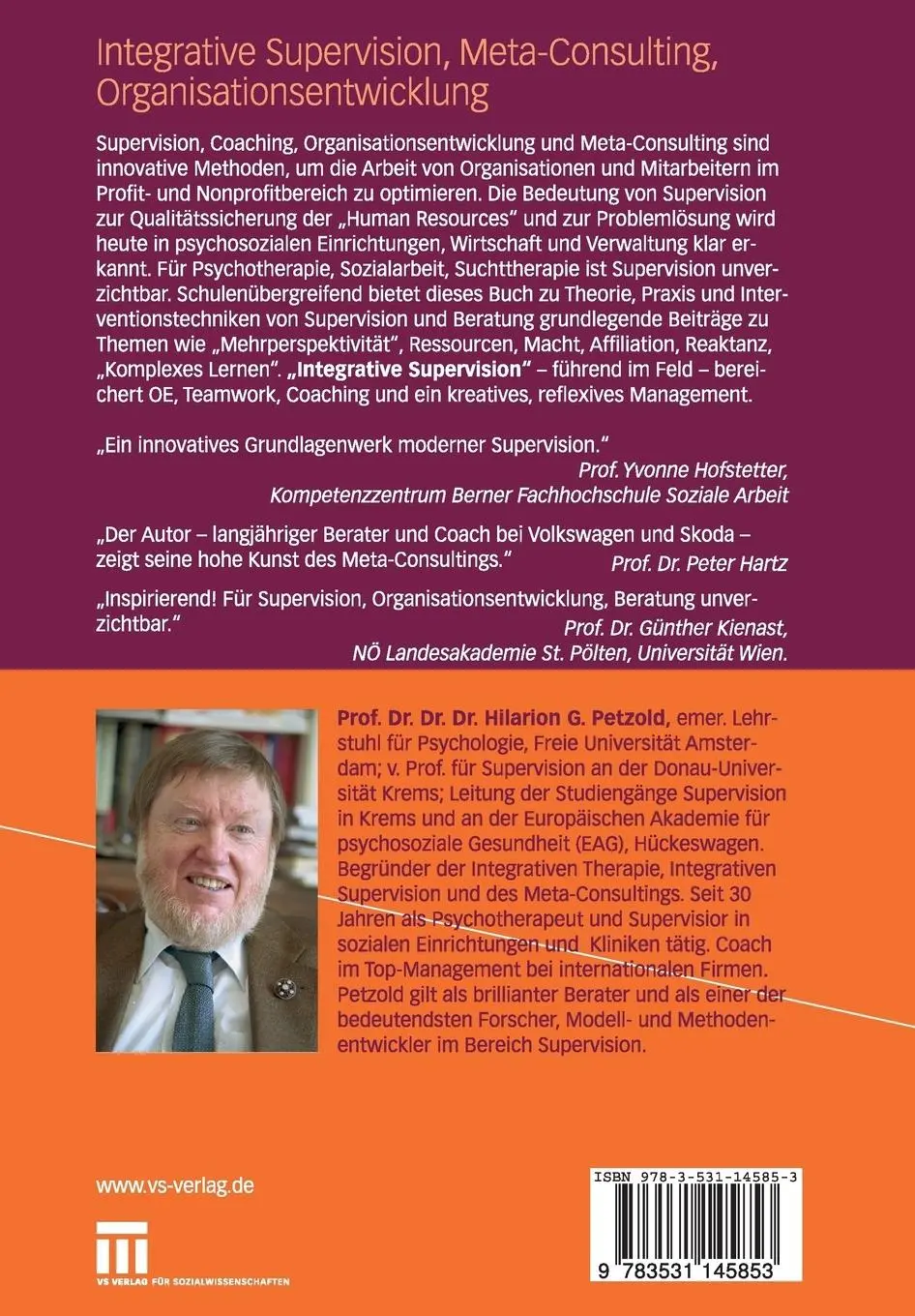 Rückseite: 9783531145853 | Integrative Supervision, Meta-Consulting, Organisationsentwicklung