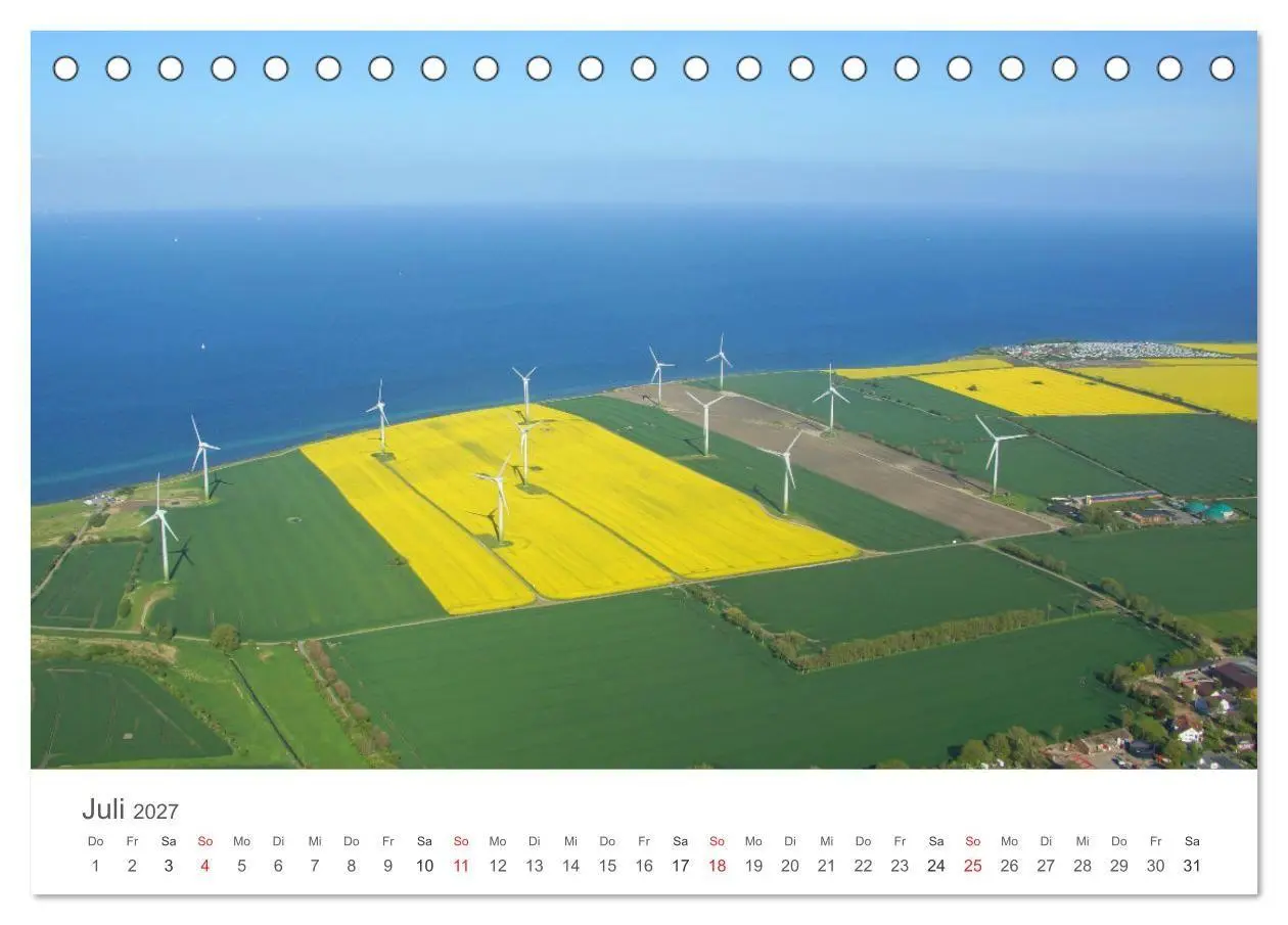 Bild: 9783569555853 | Fehmarn aus der Luft (Tischkalender 2027 DIN A5 quer), CALVENDO...