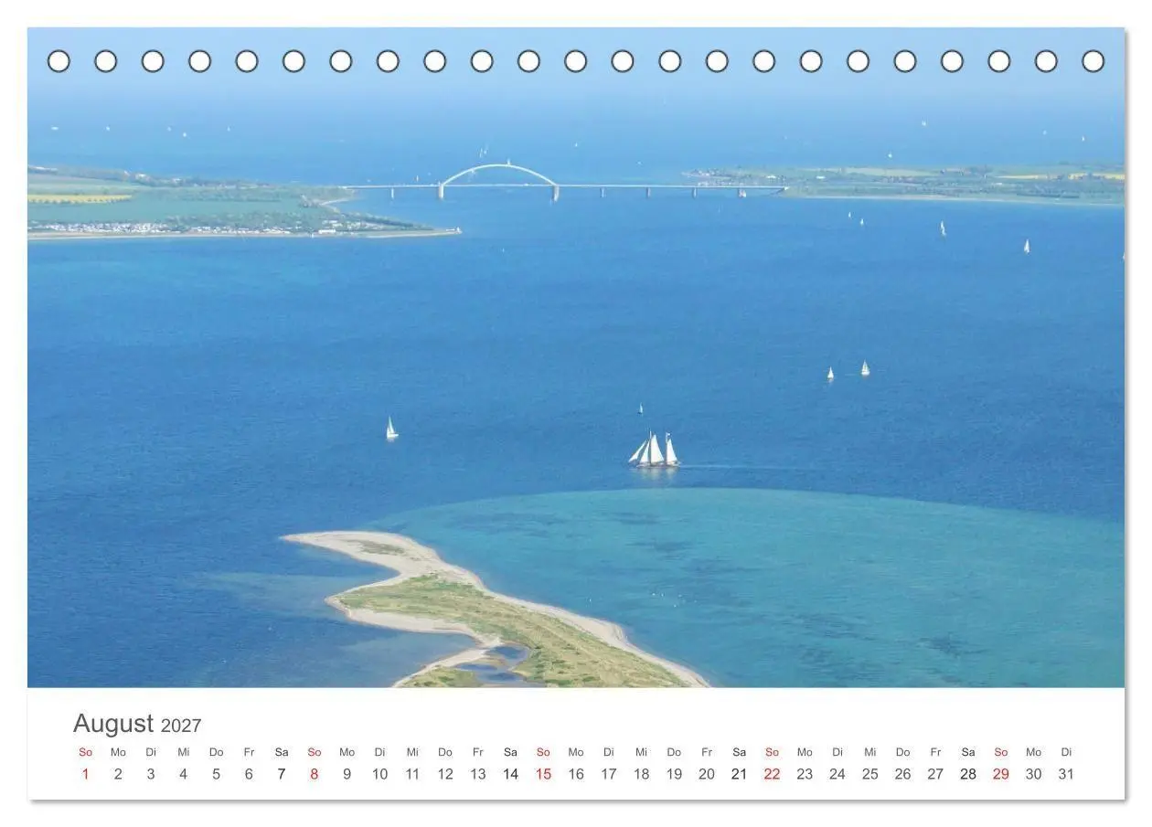 Bild: 9783569555853 | Fehmarn aus der Luft (Tischkalender 2027 DIN A5 quer), CALVENDO...