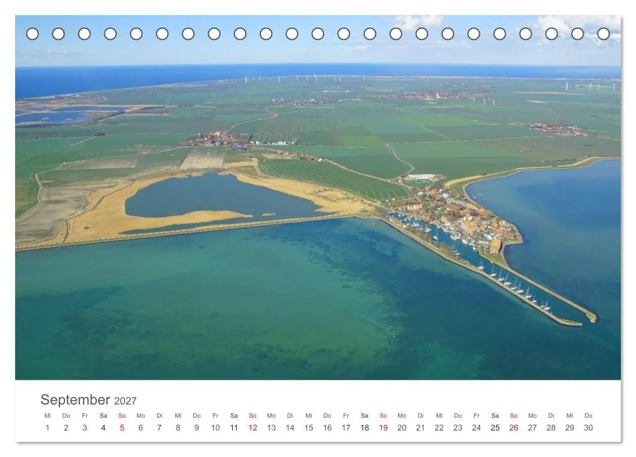 Bild: 9783569555853 | Fehmarn aus der Luft (Tischkalender 2027 DIN A5 quer), CALVENDO...