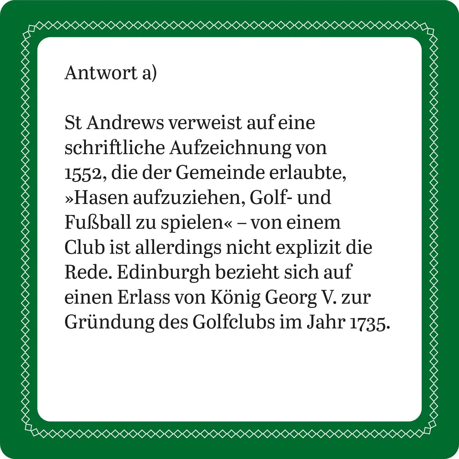 Bild: 9783747205853 | Das Golf-Quiz (Neuauflage) | 66 Fragen für Golfliebhaber | Grän | 2025
