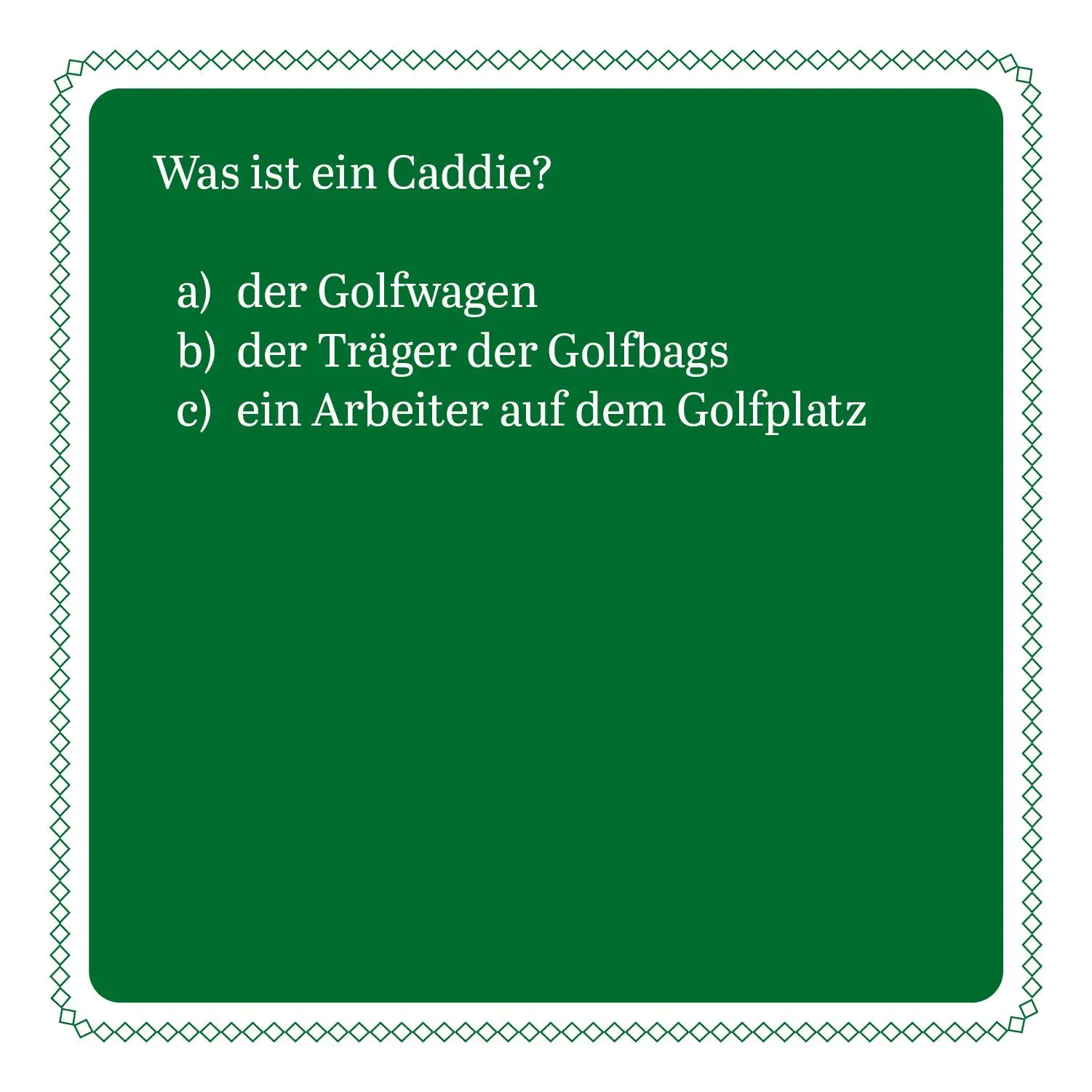 Bild: 9783747205853 | Das Golf-Quiz (Neuauflage) | 66 Fragen für Golfliebhaber | Grän | 2025