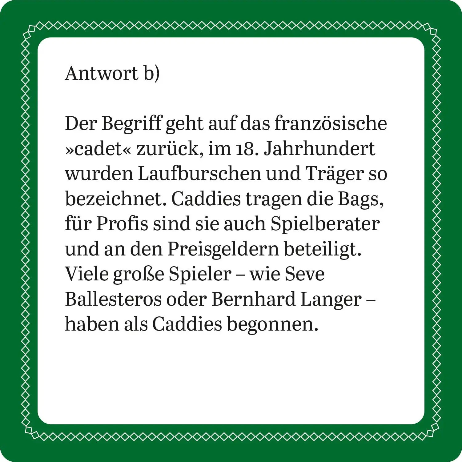 Bild: 9783747205853 | Das Golf-Quiz (Neuauflage) | 66 Fragen für Golfliebhaber | Grän | 2025