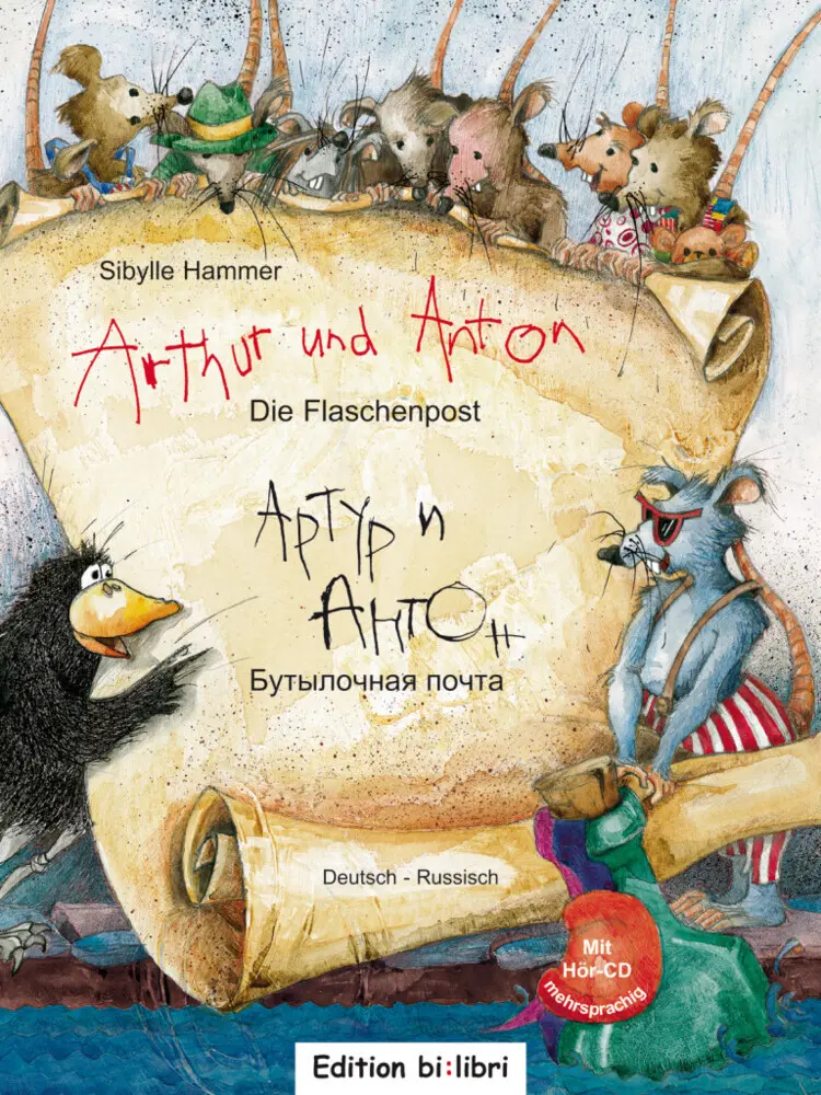 Cover: 9783195395953 | Arthur und Anton: Die Flaschenpost, Deutsch-Russisch, m. Audio-CD