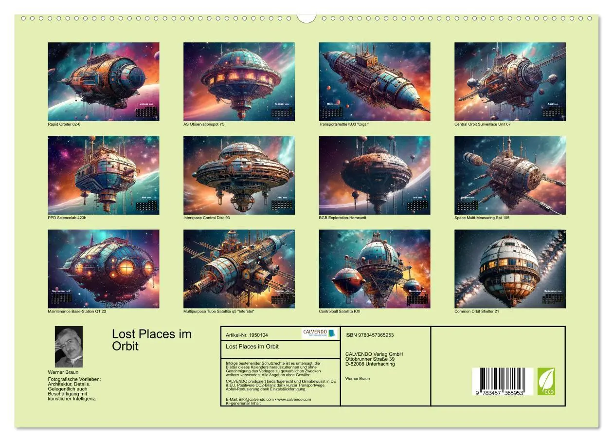 Bild: 9783457365953 | Lost Places im Orbit (hochwertiger Premium Wandkalender 2026 DIN A2...
