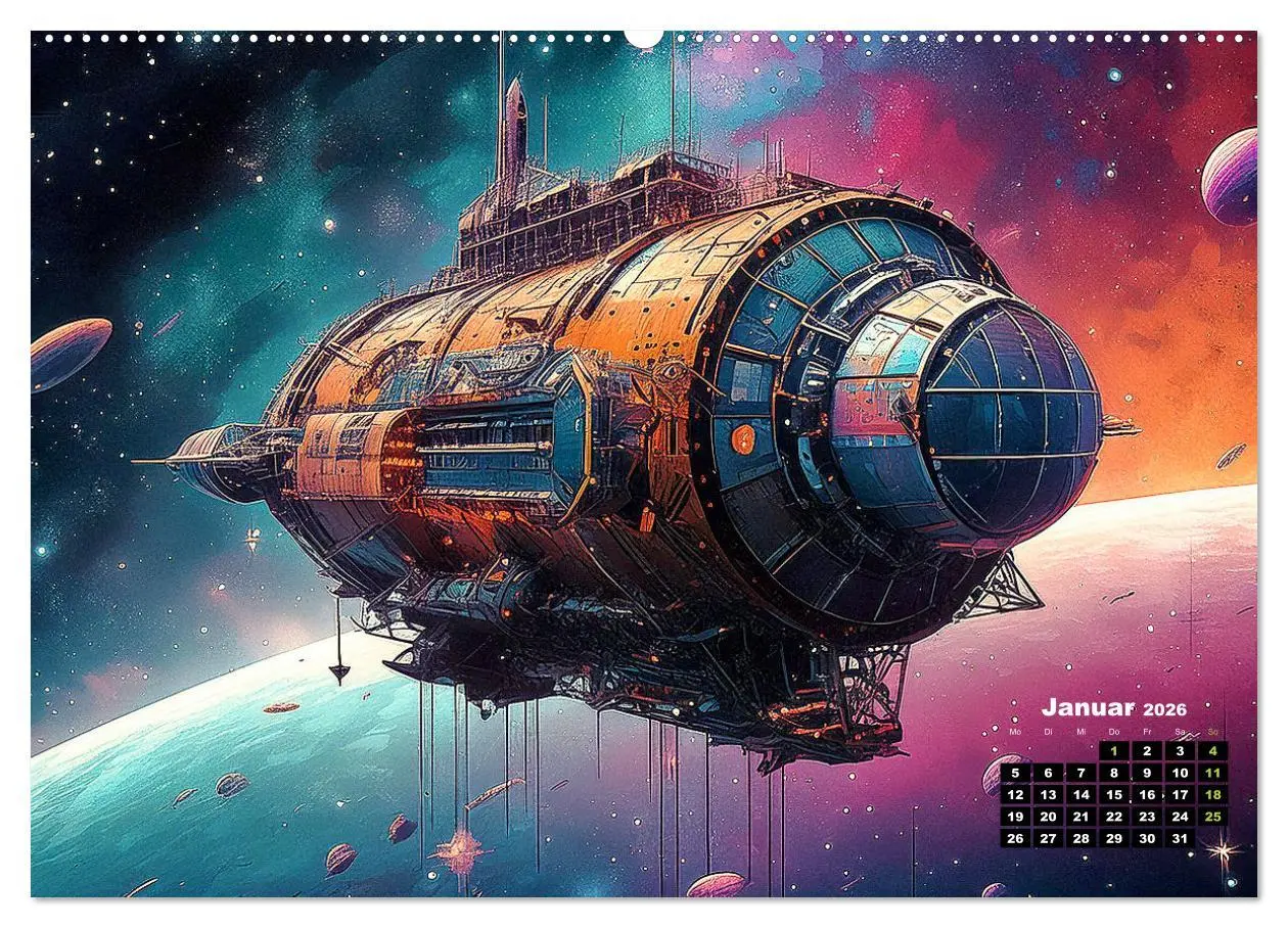 Bild: 9783457365953 | Lost Places im Orbit (hochwertiger Premium Wandkalender 2026 DIN A2...