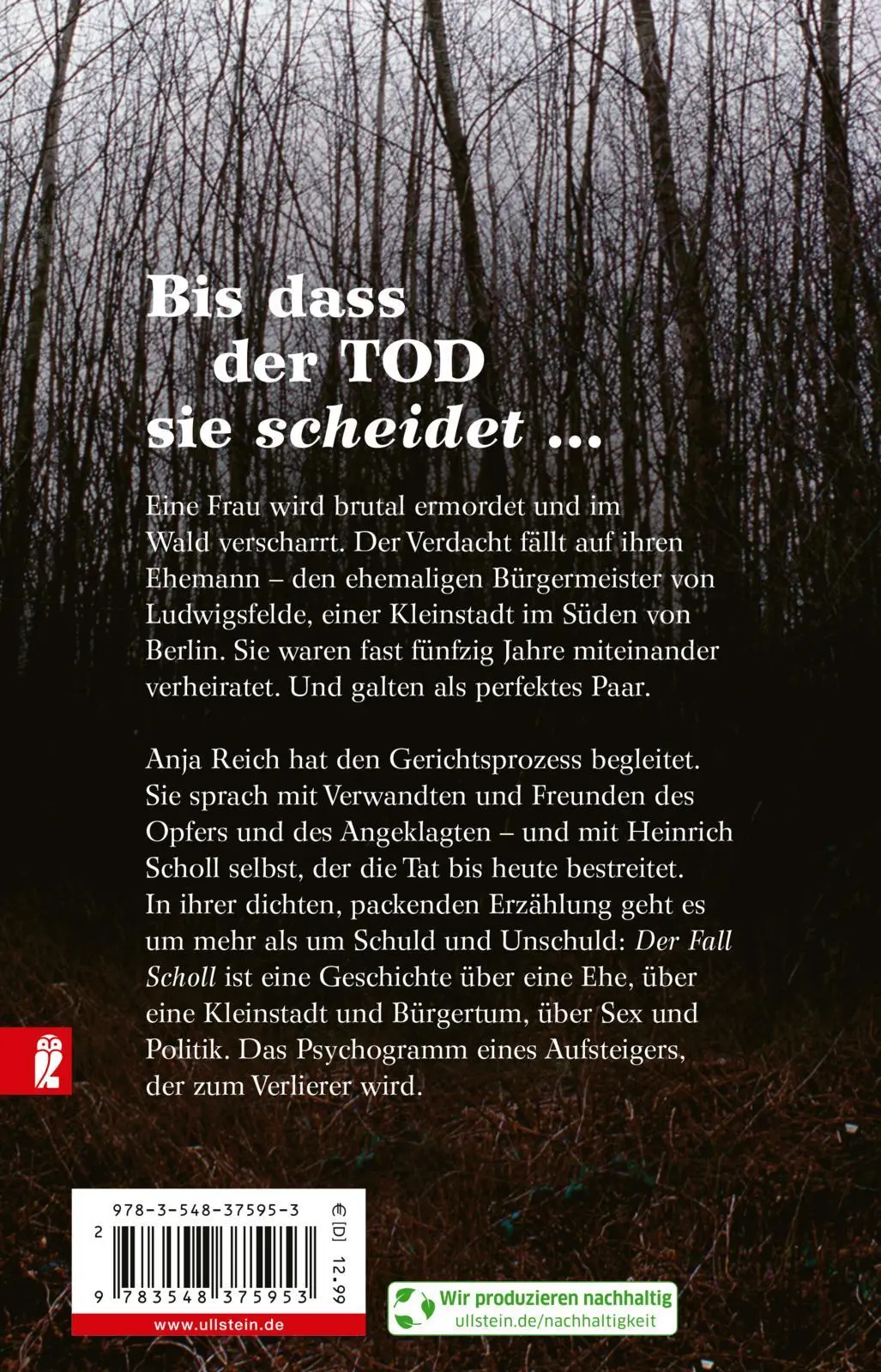 Rückseite: 9783548375953 | Der Fall Scholl | Das tödliche Ende einer Ehe | Anja Reich | Buch