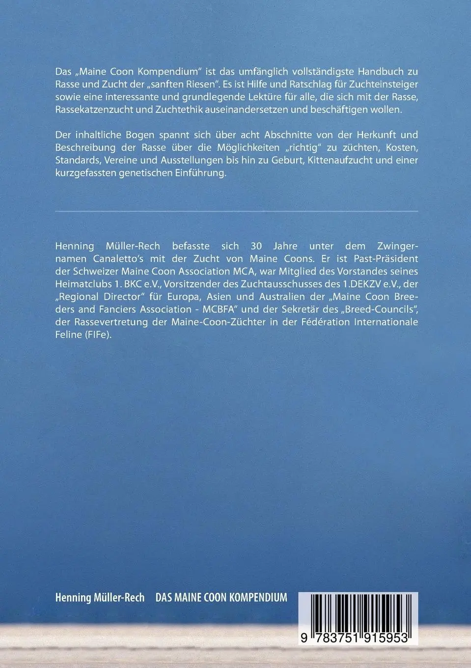 Rückseite: 9783751915953 | Das Maine Coon Kompendium | Henning Mueller-Rech | Taschenbuch | 2020