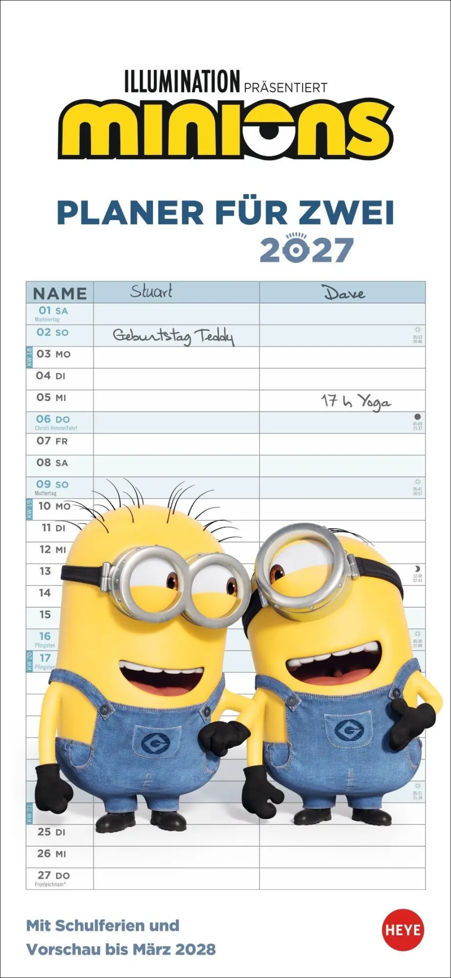 Cover: 9783756415953 | Minions Planer für zwei 2027 | Kalender | Familienplaner Athesia