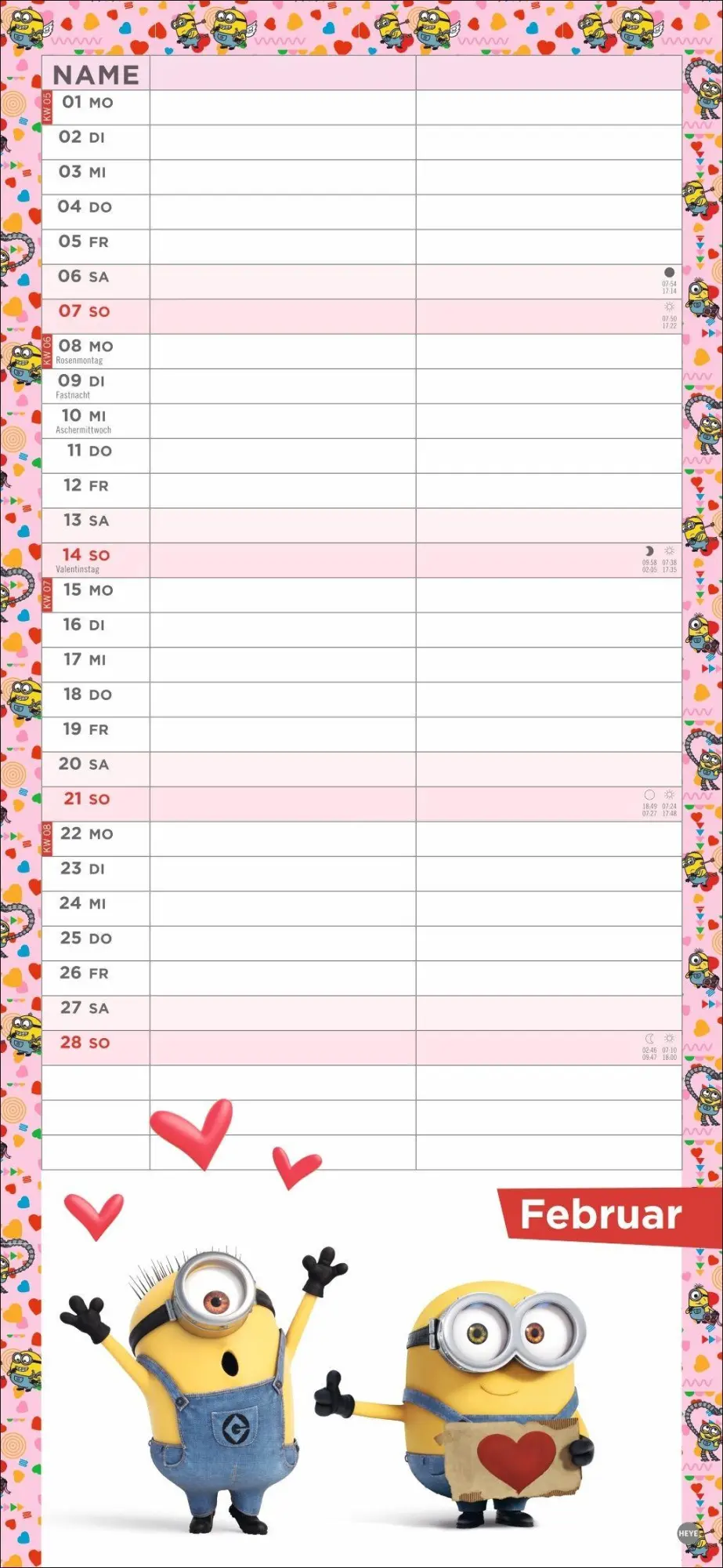 Bild: 9783756415953 | Minions Planer für zwei 2027 | Kalender | Familienplaner Athesia