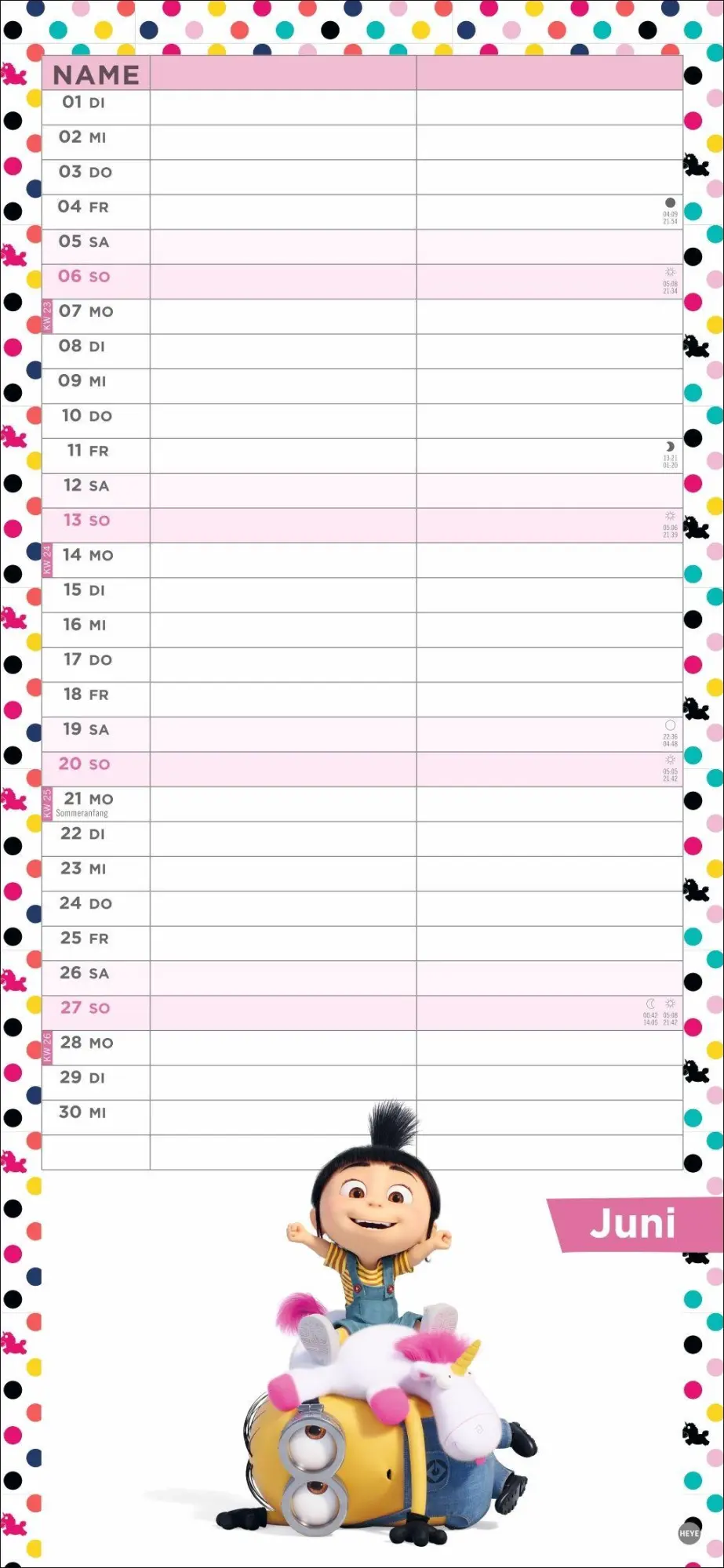 Bild: 9783756415953 | Minions Planer für zwei 2027 | Kalender | Familienplaner Athesia